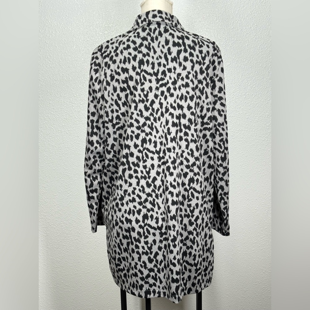 Maurices Animal Printer Open Front Cardigan XL Longline Blazer - Picture 3 of 8